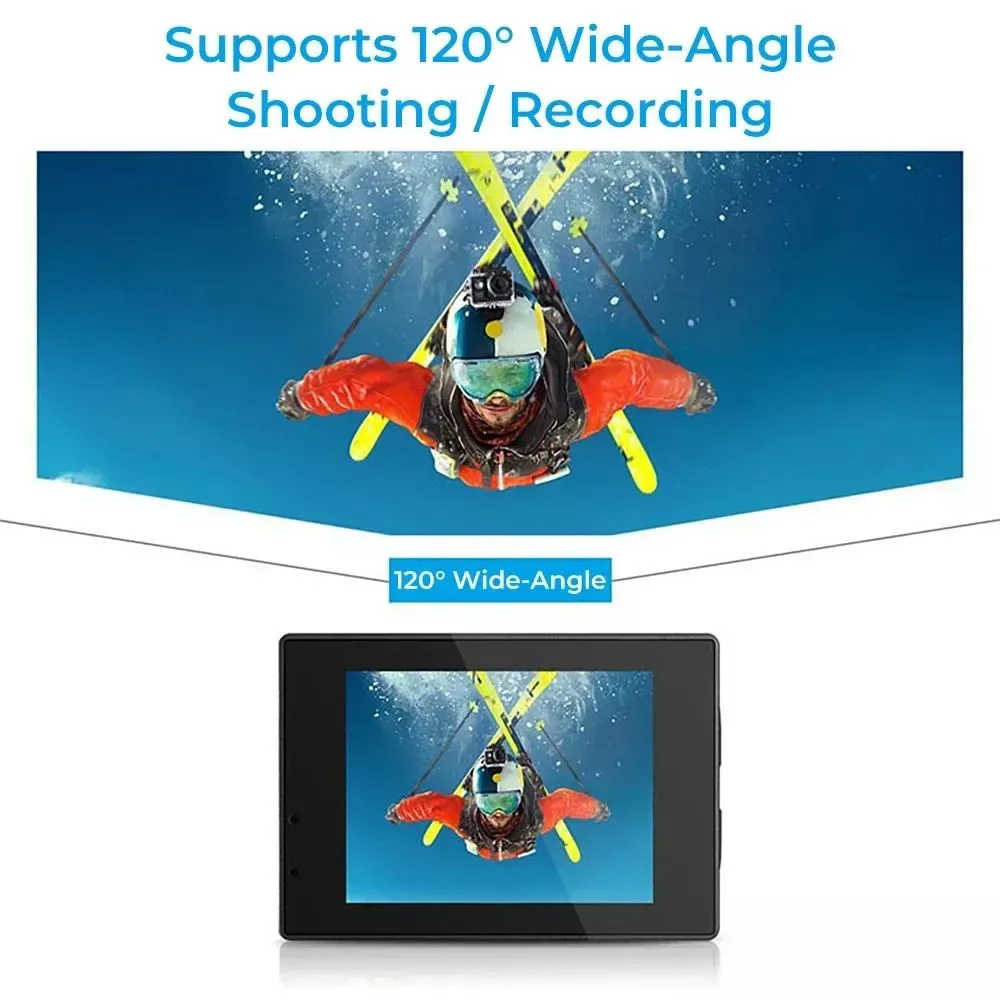 กล้องแอคชั่นแคมเมรากันน้ำ Full HD 1080P จอ 2.0 พร้อมชุดอุปกรณ์เสริม thumbnail 9