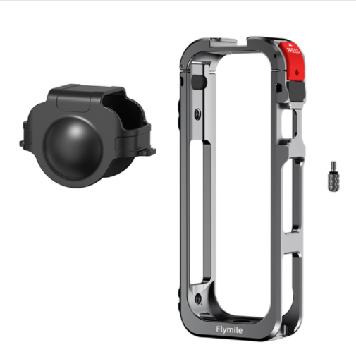 กรงกล้องโลหะกรณี Flymile X5 สําหรับ Insta360 X5 กรอบอลูมิเนียมอัลลอยด์