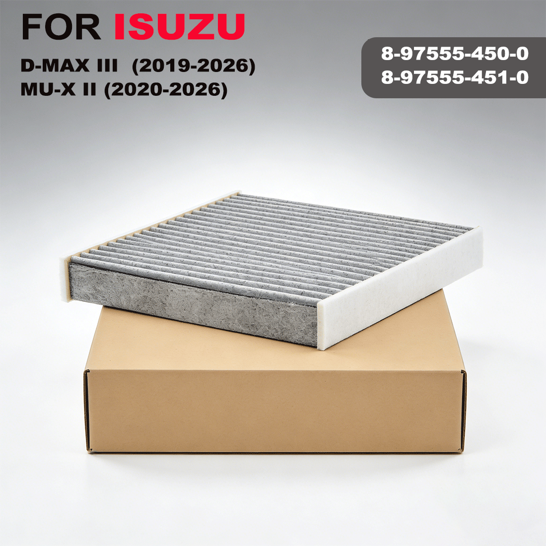 กรองแอร์คาร์บอนสําหรับ Isuzu New D-Max MU-X 2020-2025