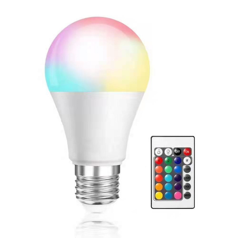 หลอดไฟ นํา เปลี่ยนสี จ27 RGB พร้อมรีโมท – สําหรับตกแต่งงานปาร์ตี้ภายในบ้าน ไฟ