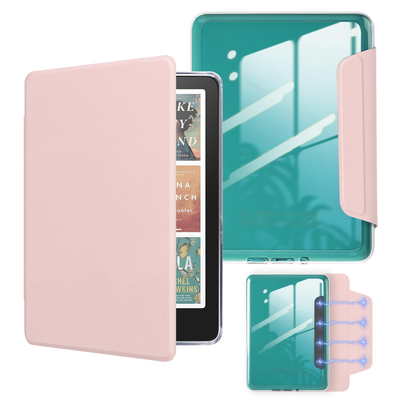 เคสแม่เหล็กถอดได้สําหรับ Kindle Paperwhite 7 นิ้ว รุ่น 12 - ฝาปิด PU บางเบา ปกป้องอัตโนมัติ เปิด-ปิด