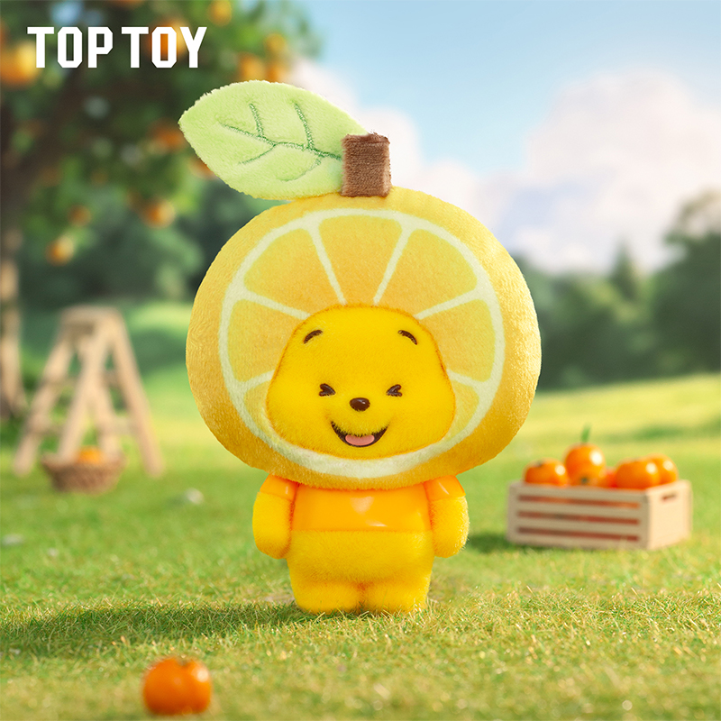 TOP TOY Winnie The Pooh Little Orchard Series กล่องตาบอดรูป (8 ซม.7 ซม.11.5 ซม.) ของขวัญสะสมที่ได้รั