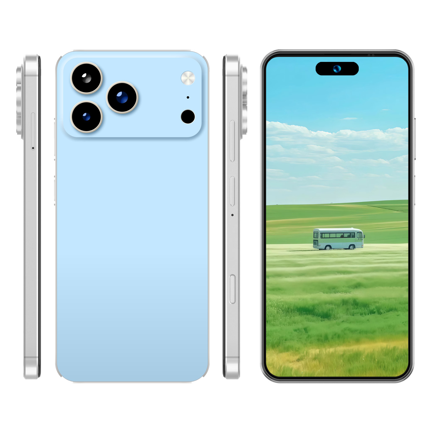 สมาร์ทโฟน A17 Pro Max Cam Key 6.8 Play ซิมคู่ 3+256GB