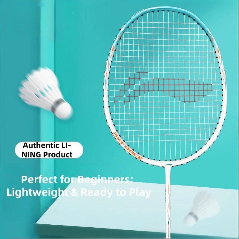 ไม้แบดมินตัน ของแท้ Ultra-Light Thunder 9 Single Racket All-Carbon Fiber Professional-Grade Tournament Dual-Racket Durable Racket.