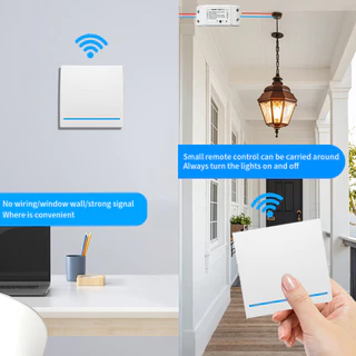 สําหรับ Tuya WiFi RF433 สมาร์ทสวิทช์ 16A รีเลย์สวิทช์ไร้สายสมาร์ทสนับสนุน Life APP ทํางานร่วมกับ Alexa Ewelink สมาร์ทสวิทช์สวิทช์สวิทช์ไร้สายสําหรับ