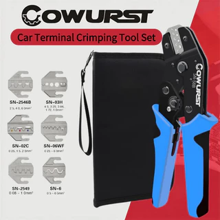 One ชุด SN-58B 7.5 นิ้ว Ratcheting Terminal Crimping คีม, ยานยนต์คอมพิวเตอร์สปริง Terminals เครื่องมือเปลี่ยน Jaws