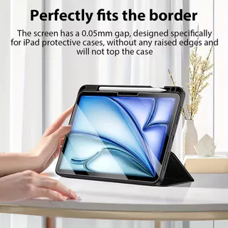 ฟิล์มกระจกนิรภัยกันรอยหน้าจอสําหรับ iPad ฟิล์มป้องกันความคมชัดสูง ปกปิดทั้งหน้าจอ กันฝุ่น สําหรับ iPad ขนาด 10.2 / 11 / 13 นิ้ว