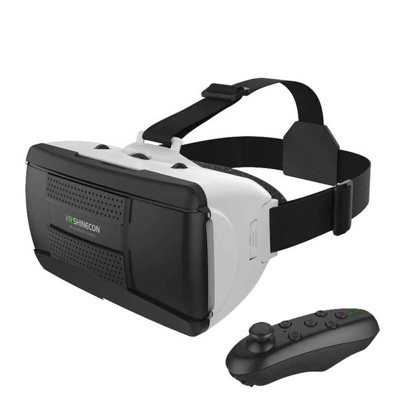 Shinecon แว่นตาเสมือนจริง 3 มิติ เลนส์หมวกกันน็อค VR อุปกรณ์แว่นอัจฉริยะสําหรับสมาร์ทโฟน โทรศัพท์มือ