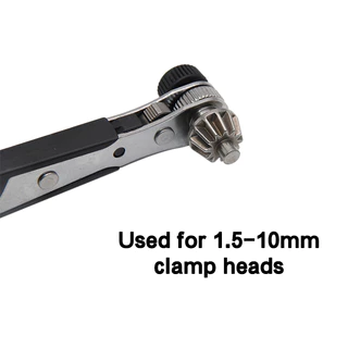 One ชุด 2-In-1 Dual Way Ratchet ประแจ, Multifunctional Drill Chuck Ratchet ไขควงสีดําสําหรับ Fastening Tasks