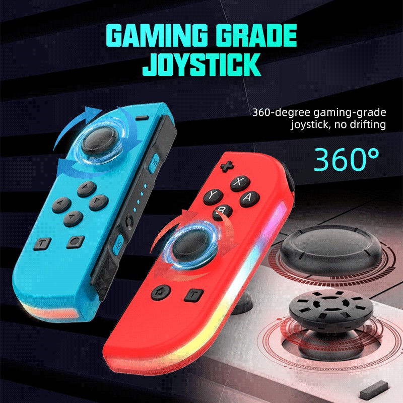 ชุดคอนโทรลเลอร์ไร้สาย 1 คู่ สําหรับ Nintendo Switch/Joy-Con สีขาว ซ้าย/ขวา สําหรับคอนโซล
