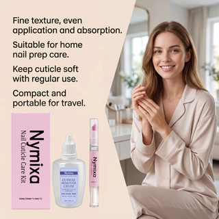 ชุดดันหนังกําพร้าเซรามิกและปากกาลดหนังกําพร้าแบบ 2-in-1, ครีมให้ความนุ่มและน้ํามันบํารุงเล็บสําหรับดูแลเล็บแห้งเสีย, เพิ่มความชุ่มชื้น บํารุงให้แข็งแรง และปรับผิวให้กระจ่างใส