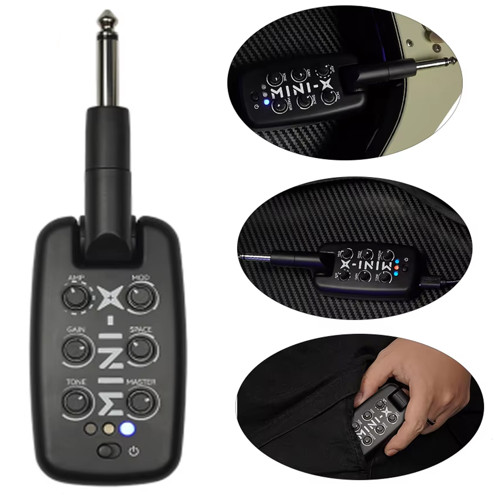 M-VAVE MINI X กีตาร์เครื่องขยายเสียงหูฟังเครื่องขยายเสียงเบสแบบพกพาปลั๊ก Amp กีตาร์อะไหล่ของขวัญ