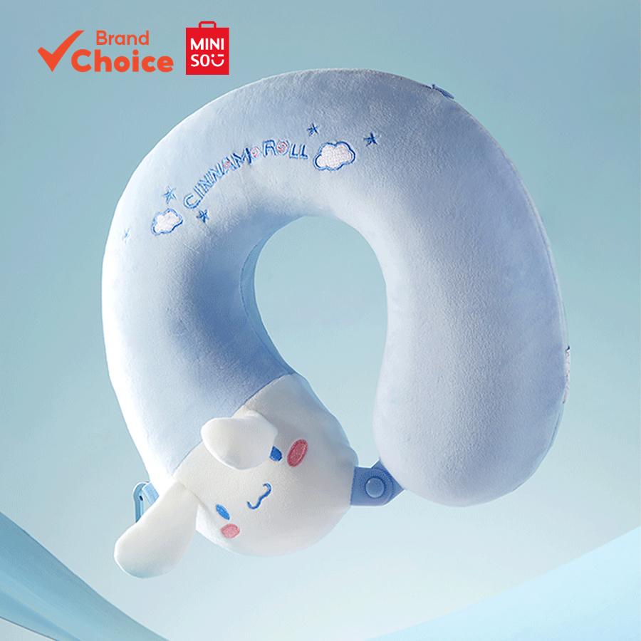 Miniso Sanrio Cinnamoroll Memory Foam หมอนเดินทางรูปตัว U พร้อม Carabiner 323010cm