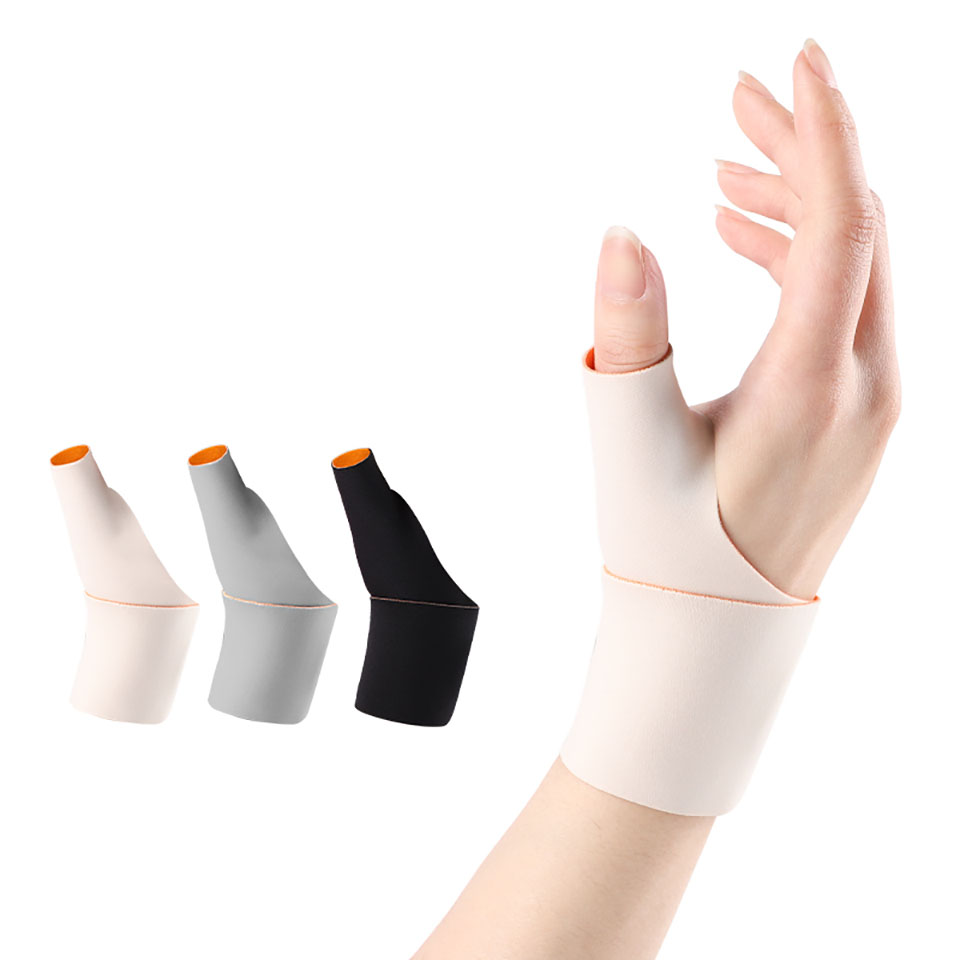 สายรัดพยุงข้อมือ Thumb Spica Splint, ผ้าพันการบีบอัดแบบปรับได้สําหรับ Tendonitis, การกู้คืนกีฬา, Anti-Uv กลางแจ้ง (คู่พร้อมหมวก, หมวก)