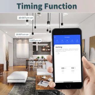 สมาร์ทสวิทช์ Axus สมาร์ท WiFi สวิตช์ไฟ RF 433MHz ควบคุมไร้สายใช้งานร่วมกับ Tuya Life APP ทํางานร่วมกับ Alexa ไร้สายสวิทช์สมาร์ทสวิทช์สวิทช์ไร้สายสําหรับแสง