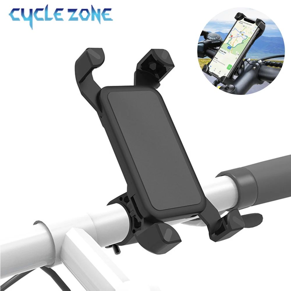 ที่วางโทรศัพท์มอเตอร์ไซค์ จักรยาน 360° หมุน防震 ยึดแฮนด์บาร์สากล ขาตั้ง GPS สําหรับ iPhone Samsung Android สกู๊ตเตอร์ อุปกรณ์ขี่จักรยาน