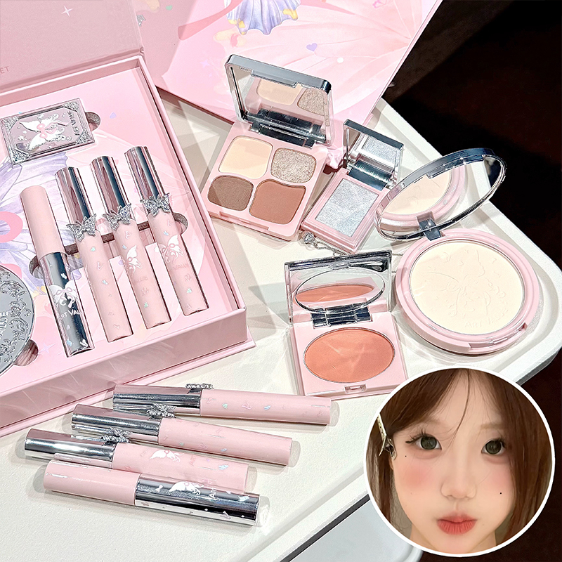 ART VALUE Fairy Dream ชุดแต่งหน้าแบบเต็มหน้า, สไตล์ Pink Wing Fantasy Kawaii, ของขวัญโรแมนติกสําหรับเด็กผู้หญิงเริ่มต้นแต่งหน้าทุกวัน