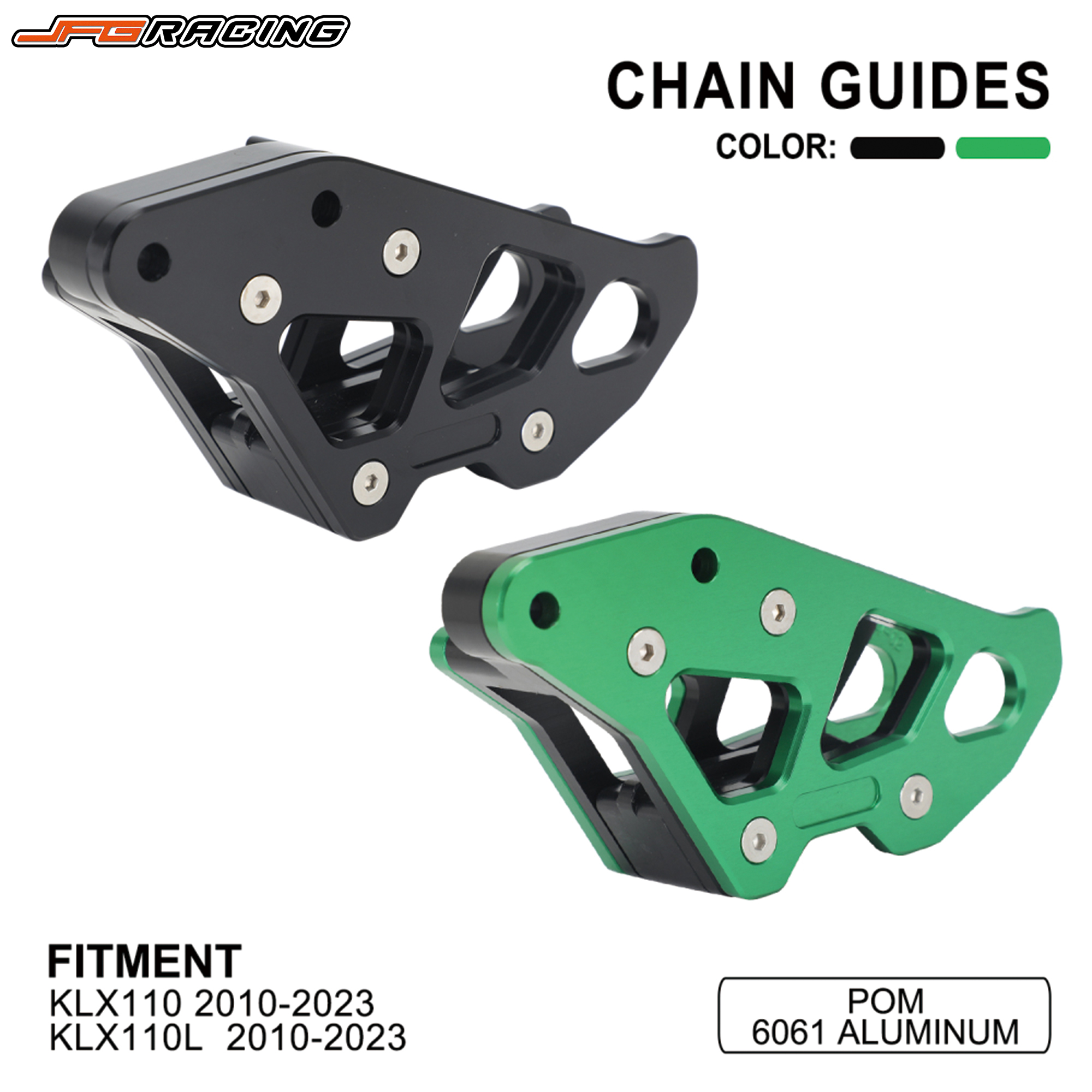 ฝาครอบป้องกันโซ่ CNC สําหรับ KLX110 KLX110L KLX 110 110L 2010-2023 รถแข่งดิน