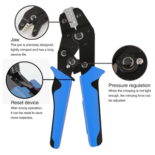 One ชุด SN-58B 7.5 นิ้ว Ratcheting Terminal Crimping คีม, ยานยนต์คอมพิวเตอร์สปริง Terminals เครื่องมือเปลี่ยน Jaws