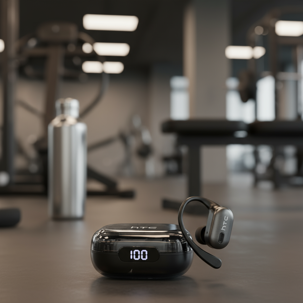 HTC NE08 หูฟังแปลภาษา AI บลูทูธ 6.0 135 ภาษา เสียง HiFi 10 มม. ลําโพง