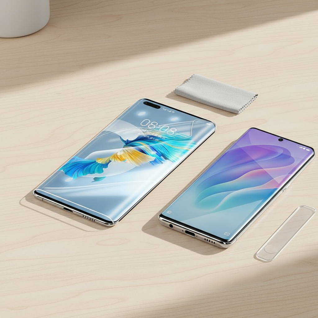 9999D ไฮโดรเจลป้องกันหน้าจอความละเอียดสูงสําหรับ Huawei P50 P40 P30 P20 Pro P30 Lite P10 Plus Mate 4