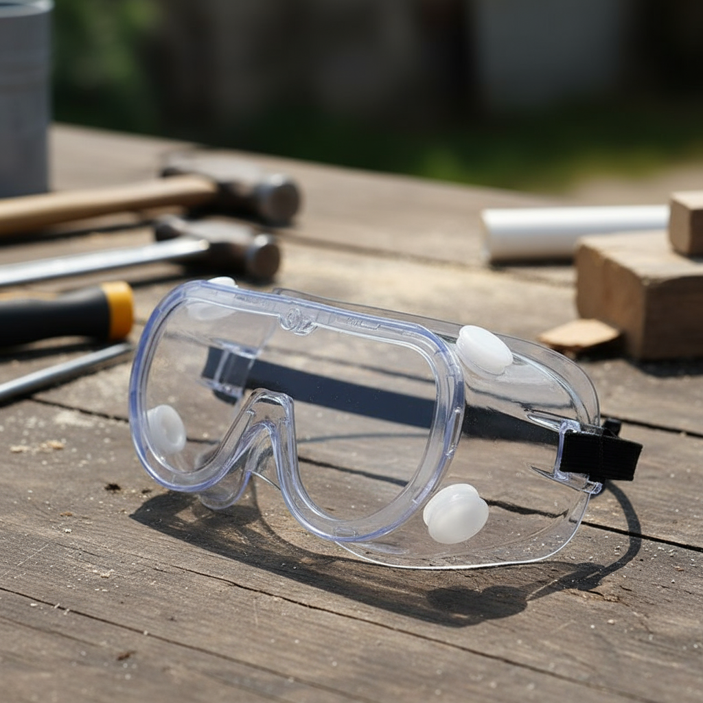 แว่นตานิรภัย 1621AF ของแท้ เลนส์ใส ป้องกันสารเคมีกระเด็น