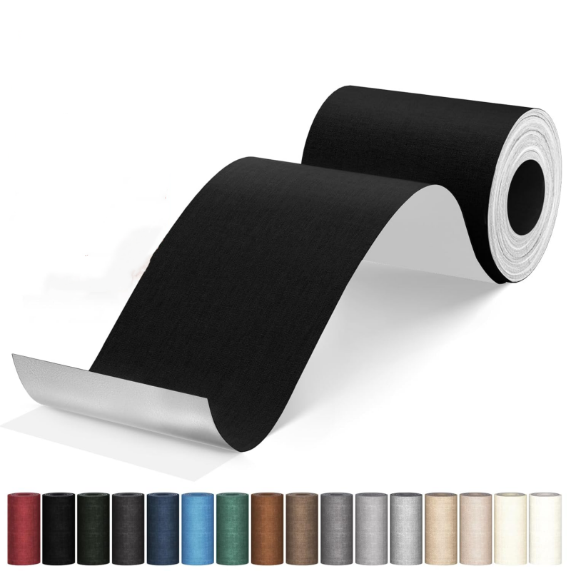ผ้าลินินซ่อมเทปกาวตนเองหลายสีแพทช์สําหรับเสื้อผ้าผ้าม่านเฟอร์นิเจอร์ 4X79In 1 PC