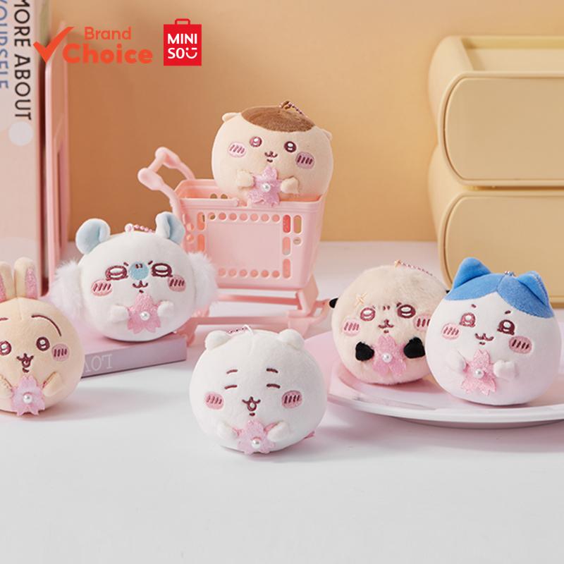 MINISO  ซีรีส์ chiikawa - พวงกุญแจฤดูซากุระน่ารักและอร่อย ขนาด 8ซม. × 9ซม. × 8ซม