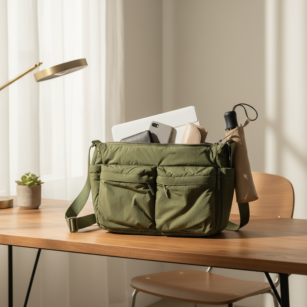 กระเป๋าแล็ปท็อปกันน้ํา Tawii กระเป๋าไหล่ Unisex ขนาดใหญ่ มีหลายช่อง สะพายข้าง