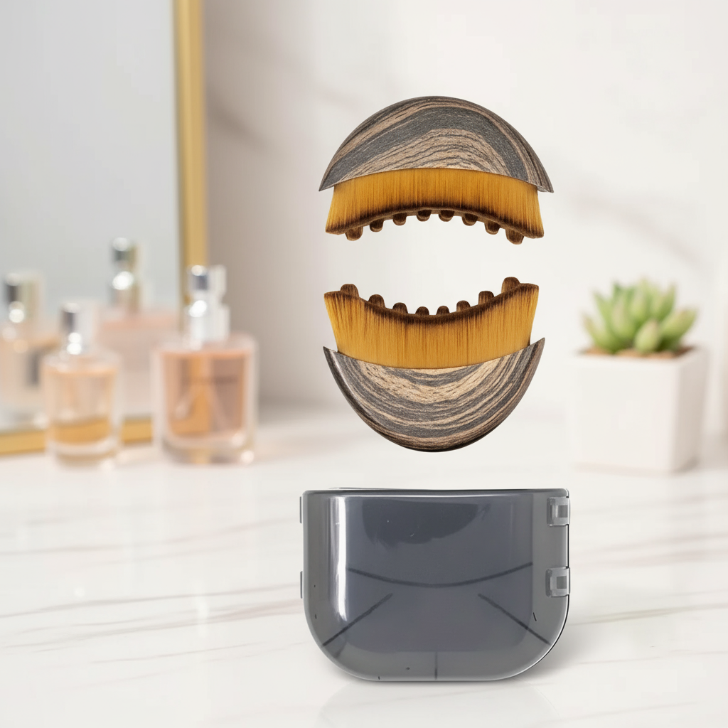 FaceSculpt Pro แปรงนวดระบายน้ําเหลือง, เครื่องมือนวดใบหน้าและกรอบกรามแบบนุ่มตามหลักสรีรศาสตร์, ใช้งานได้หลากหลายสําหรับคลีนซิ่ง บรัช ครีม, มาพร้อมกล่องเก็บ, ของขวัญที่สมบูรณ์แบบ