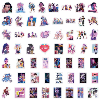 สติ๊กเกอร์อนิเมะนักล่าปีศาจป๊อปเกาหลี112ชิ้น, กันน้ําสําหรับขวดน้ํา, โน๊ตบุ๊ค, ของเล่น - ตกแต่ง DIY