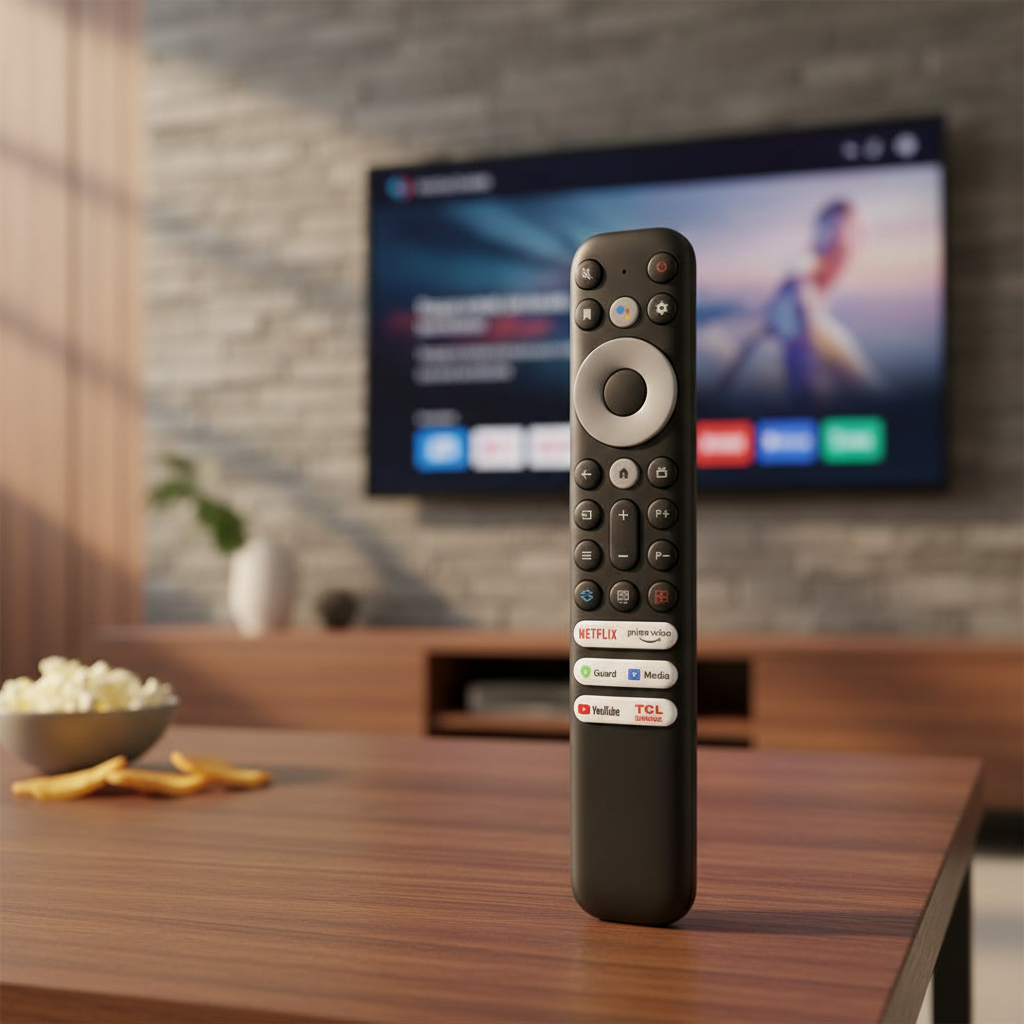 รีโมทคอนโทรล RC902V FMR4 สําหรับเปลี่ยน TCL Mini-LED QLED 4K UHD สมาร์ททีวี Android พร้อมควบคุมด้วยเ