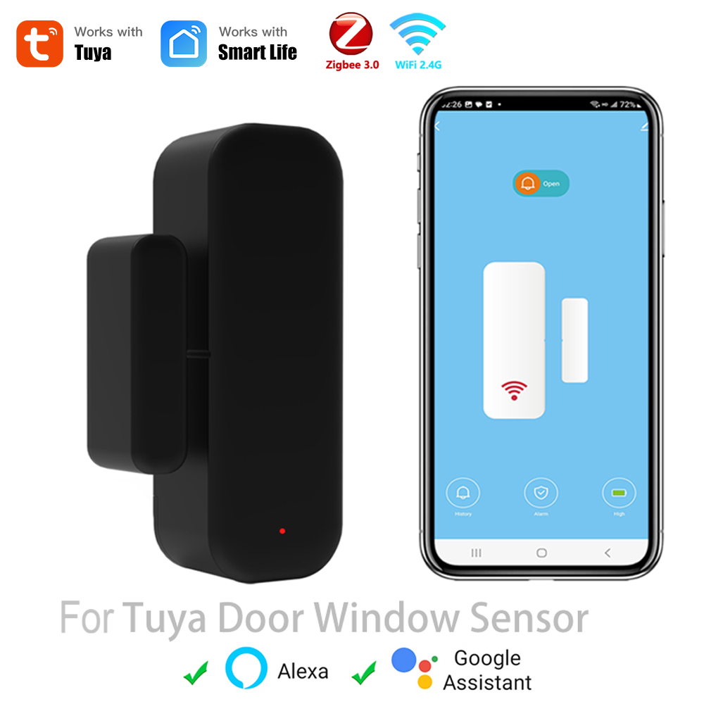 เซ็นเซอร์ประตู Zigbee 3.0 WiFi สําหรับบ้านอัจฉริยะ ควบคุมระยะไกลผ่านแอป Smart Life Tuya Yandex Alexa