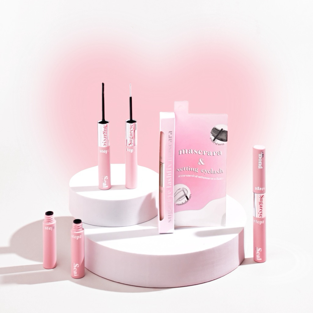 มาสคาร่ากาว Sugareye รุ่น Lashfix 2 หัว (Bond & Seal) สูตรกันน้ำ กันเหงื่อ ไม่เป็นคราบ รูปที่ 4