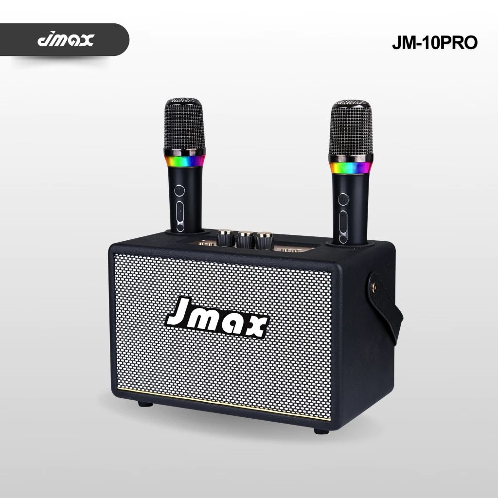 JMAX ลำโพงบลูทูธ รุ่น JM-10PRO พร้อมไมค์ลอย 2 ตัว - รูปที่ 2