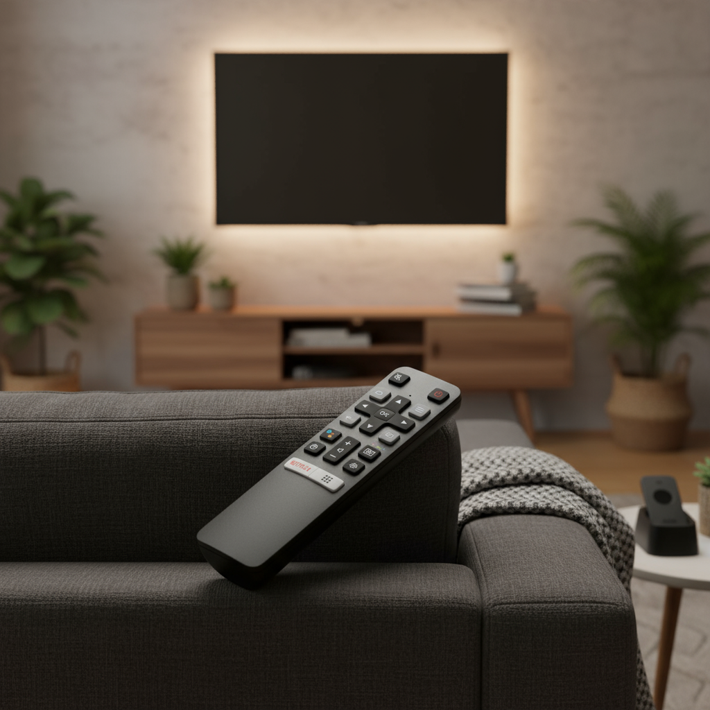 รีโมทคอนโทรล RC802V FNR1 ที่รองรับกับทีวี TCL Android 4K สมาร์ททีวีรุ่น 40S334, 50S434, 55S434, 75S4