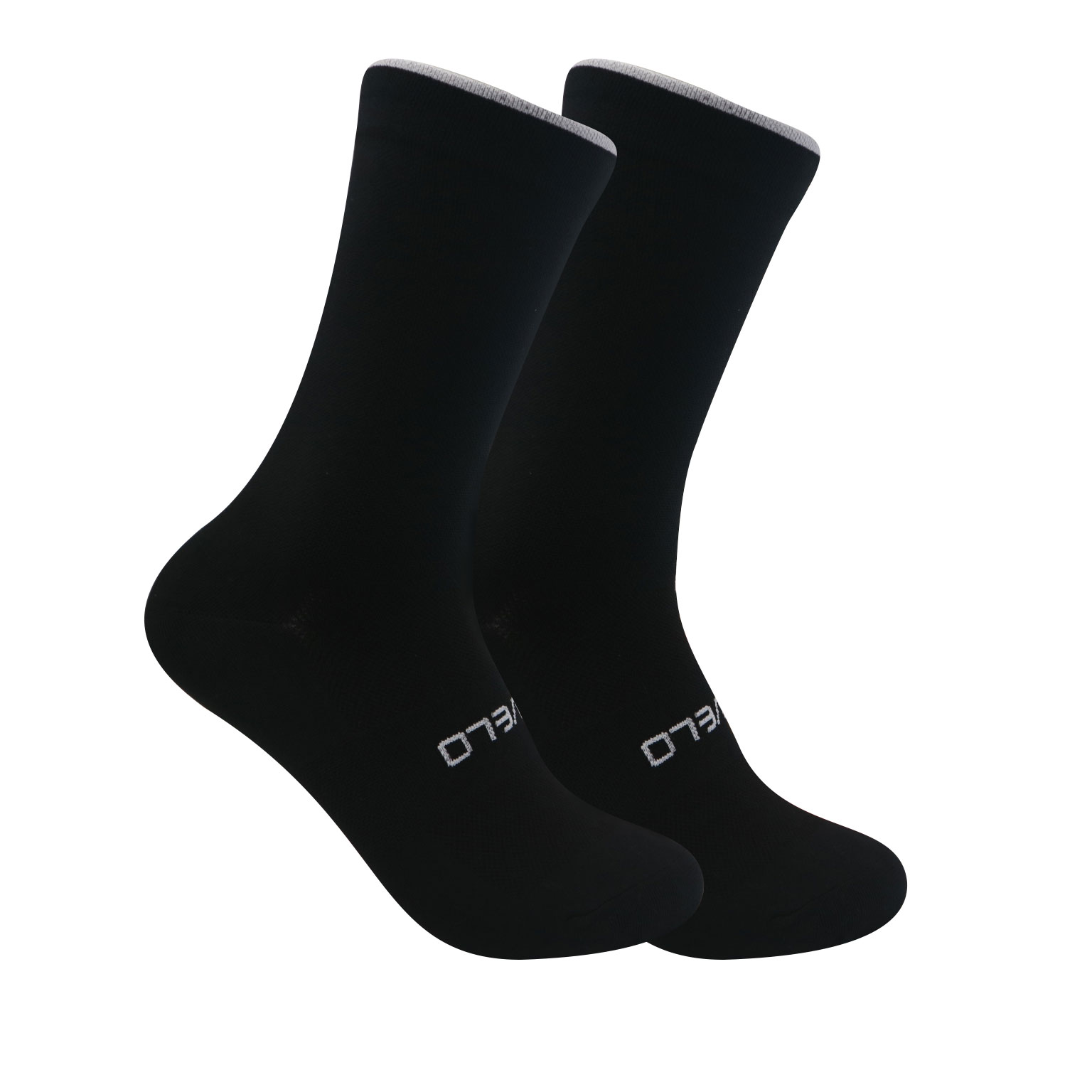 ถุงเท้าปั่นจักรยานตาข่ายสําหรับผู้ชาย | ถุงเท้ากีฬาระบายอากาศสไตล์เกาหลี | ดํา/ขาว 1 คู่ - รูปที่ 3