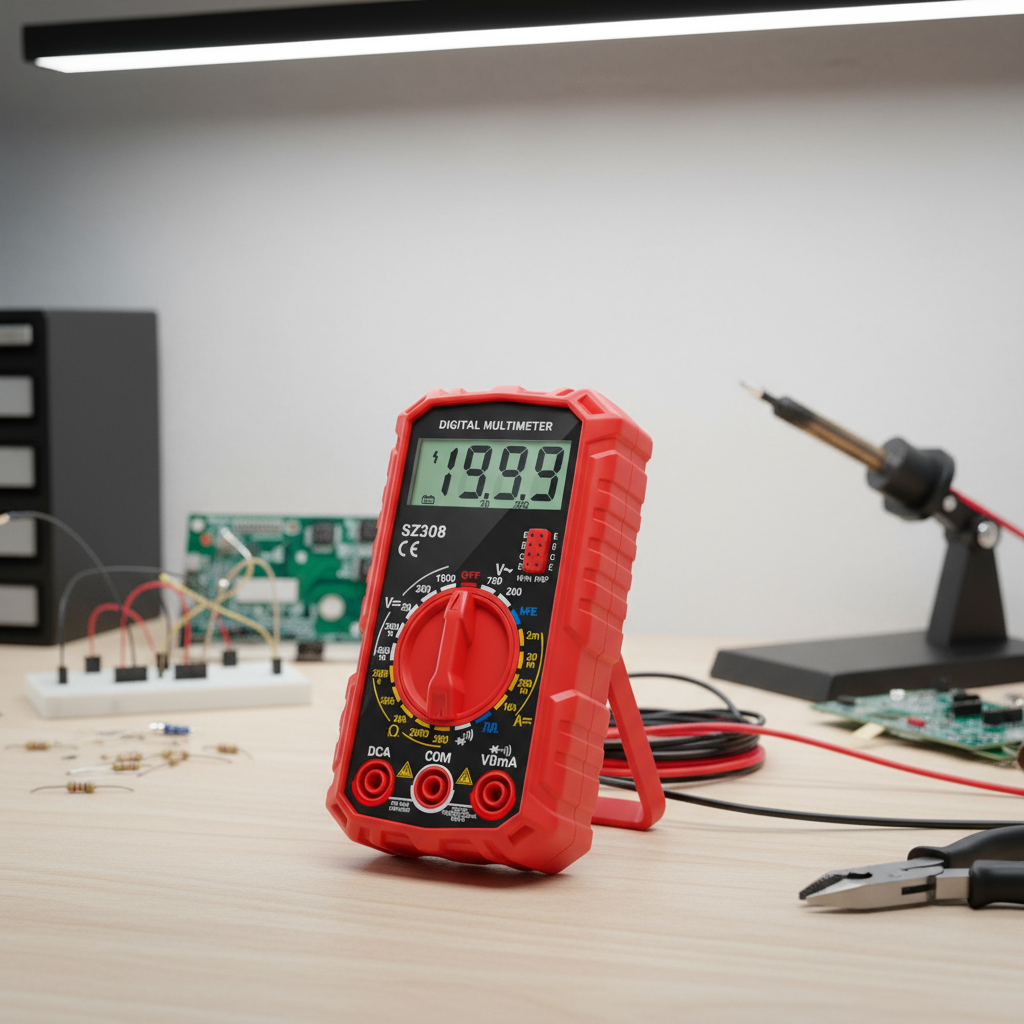 ANENG SZ308 มัลติมิเตอร์ดิจิทัลนับ 1999 เครื่องวัดมัลติฟังก์ชั่น AC DC แรงดันไฟฟ้ากระแสไฟความต้านทาน