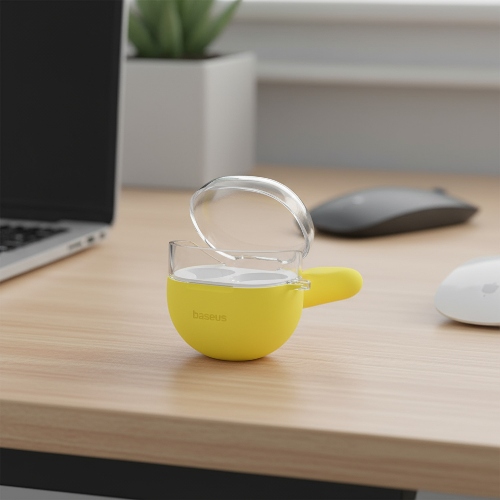 เคสหูฟังแบบใสสําหรับ Baseus WM02 WWM02 ฝาครอบเต็ม