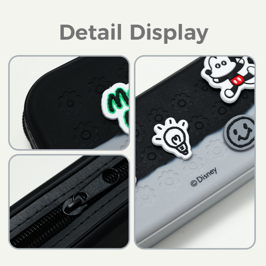 MINISO  ดิสนีย์ มิกกี้ ซีรีส์ - กล่องดินสอกลวงสุดเจ๋ง ทนทาน และทันสมัย ขนาด 22.5ซม. x 8.5ซม. x 4ซม. - รูปที่ 3
