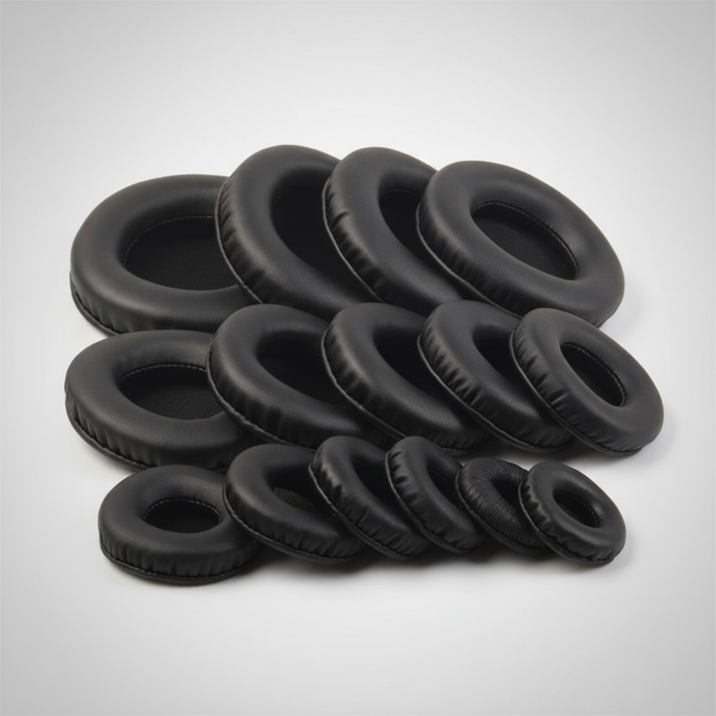 แผ่นรองหูฟังโฟม PU นุ่ม 11.8 ขนาด 45MM-110MM สําหรับเปลี่ยนหูฟัง Sony, AKG, Sennheiser, ATH, Philips