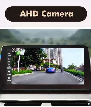 กล้องมองหลังรถยนต์เลนส์ฟิชอาย 4K AHD1920*1080P มองเห็นในที่มืดสําหรับจอดรถ