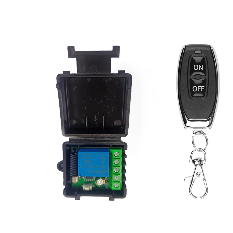 Universal Gate สวิทช์ควบคุมไร้สาย DC 12V RF 433 MHz ขอ Co De รีเลย์สําหรับ Mini โมดูลโรงรถประตู DIY