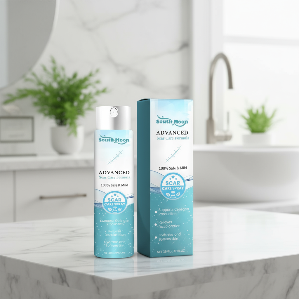 สเปรย์ดูแลรอยแผลเป็น South Moon - ครีมลบรอยแผลเดิมสําหรับรอยแผลเป็นจากการเผาไหม้ รอยแผลจากการผ่าตัด 