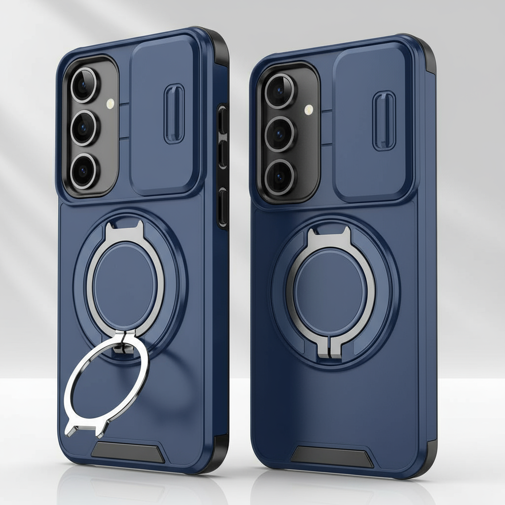 เคส Samsung Galaxy A55/A35/A25/A15 5G พร้อมแหวนขาตั้ง เคสกันกระแทกแม่เหล็กสําหรับ A16 LTE/A14/A13