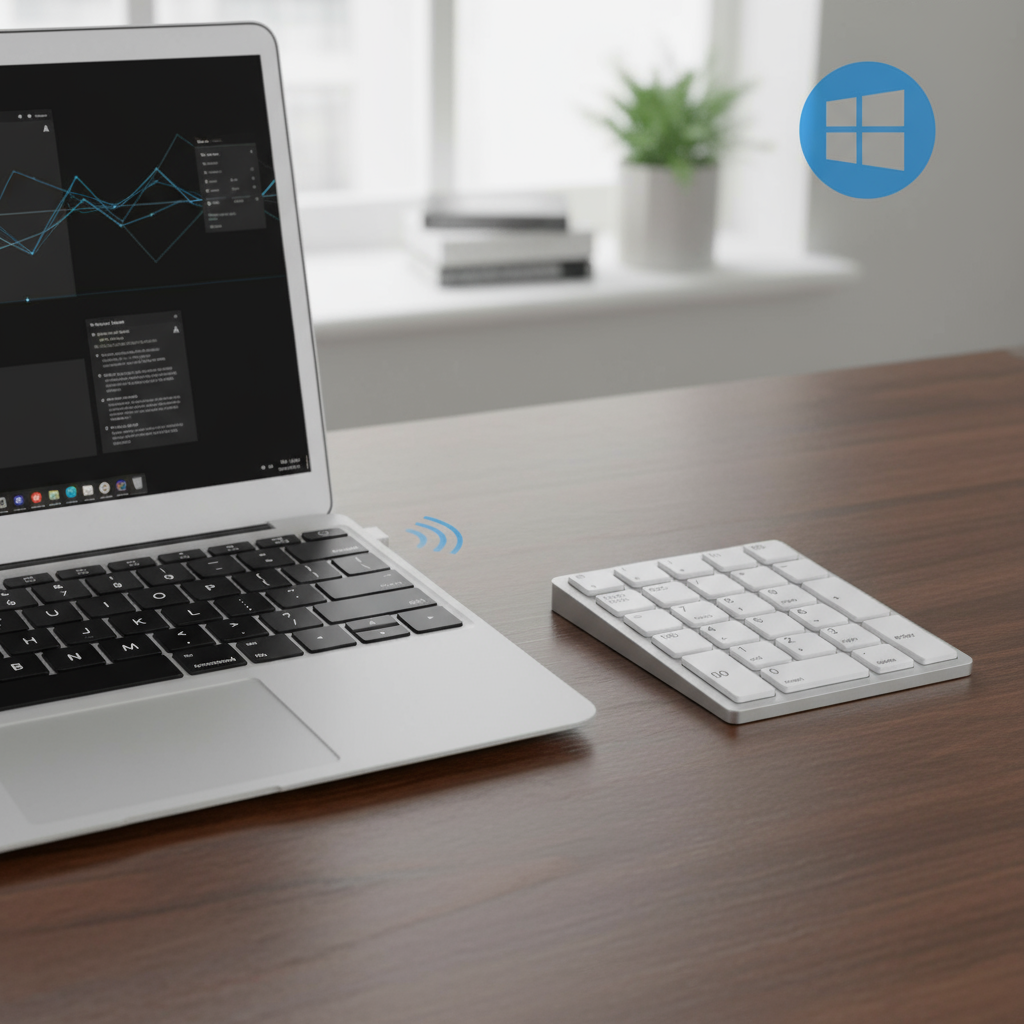 Jomaa คีย์บอร์ดตัวเลขไร้สาย 2.4GHz, แผ่นรอง USB 26 ปุ่ม สําหรับบัญชีและการเงิน