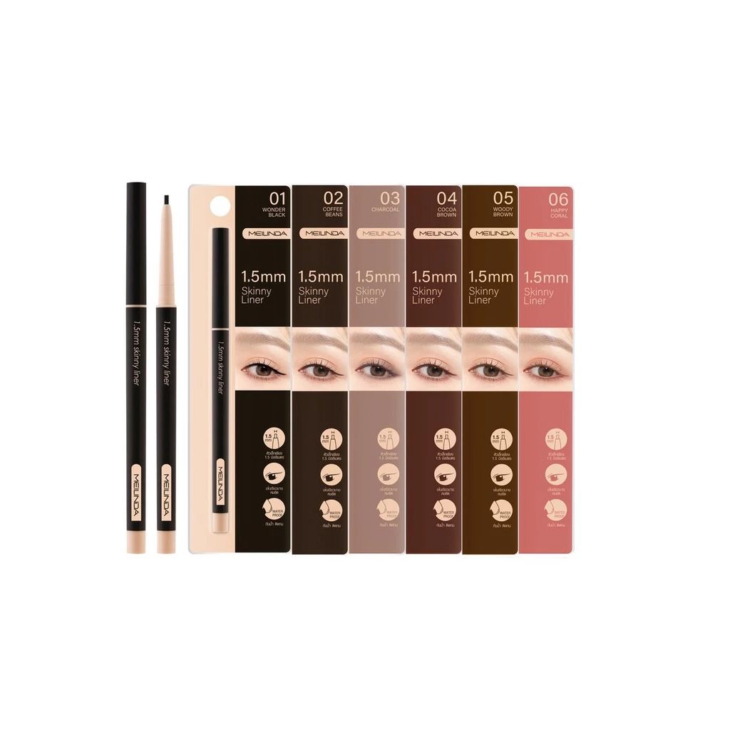 Meilinda 1.5 MM Skinny Liner Eyeliner รุ่น MC3120 ดินสอเขียนขอบตา รูปที่ 7