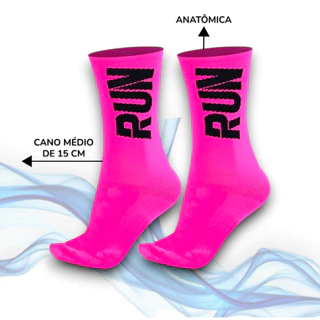 ถุงเท้าทรงสูงพิมพ์ลายตัวอักษร ไม่จํากัดเพศ | 2-Pack Gym & Streetwear Crew Running Socks (ดํา/ขาว/กุหลาบ)