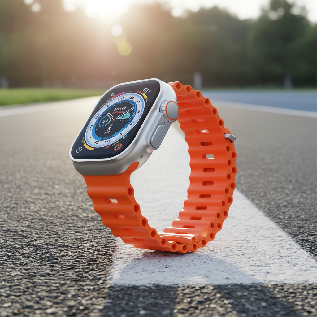 1x สายซิลิโคนสปอร์ตโอเชี่ยนสําหรับ Apple Watch 38มม 40มม 41มม 42มม 44มม 45มม 46มม 49มม กันน้ํา สายเป