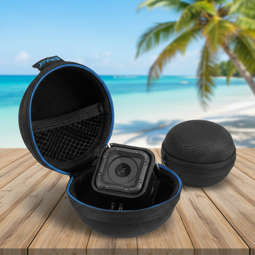 PULUZ กล่องเก็บของพกพาสําหรับ GoPro HERO5 Session/4 Session/Session (สีดํา)